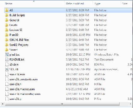 Example of a disasm file structure (S3&K disasm)